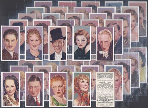 Carreras full set film stars - carreras-full, set-