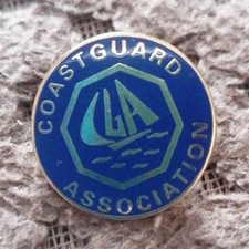 Vintage Coastguard association Lapel Enamel Pin Badge, MBC Badge Co. 
