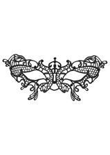 Black Halloween Lace Mask