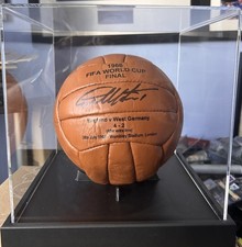 Signed Sir Geoff Hurst FIFA World Cup Final 1966 Ball In Acrylic Case AFTAL  Coa
