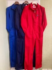 JAYBRAND POLYCOTTON BOILERSUIT ROYAL/NAVY/RED  36" 38" 49" OVERALL COVERALL