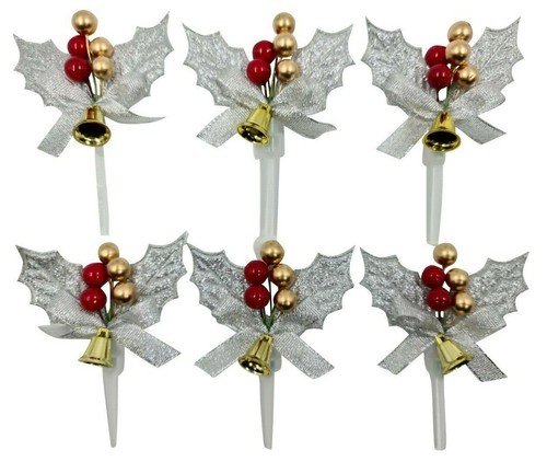 Silver holly sprays - holly,