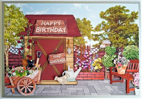 Personalised card garden - card,