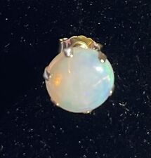 9ct Gold White Opal