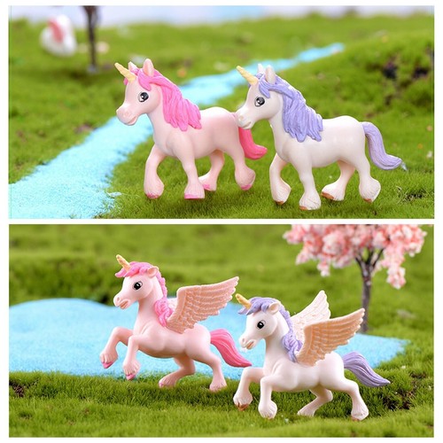 Unicorn figure bonsai resin - unicorn,