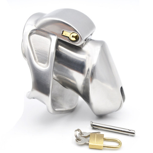 Chastity cage metal ring lock - chastity,