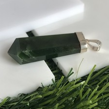 Jade Pendant, Natural green jade jewellery