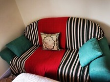 3 seat sofa, green color, as brand new, never used