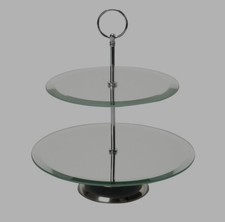 Laura Ashley Mirrored 2 Tier Cake Stand Rachel Newcombe Brand New
