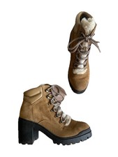 Golddigga Lace Up Boots Tan