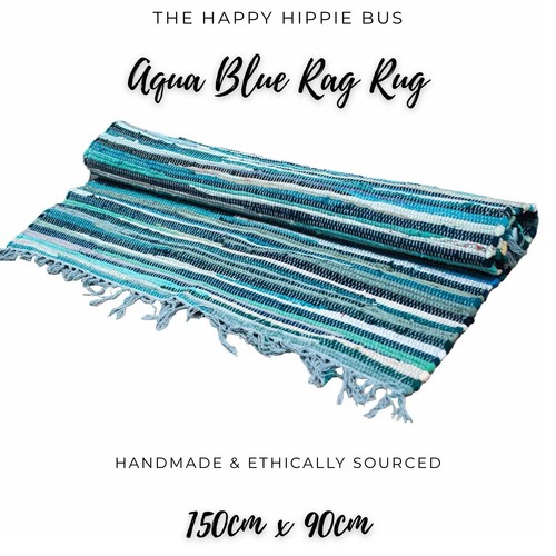 Handmade chindi rag rug large - rag,