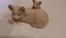 Novelty Mother Pig &Baby Piglet Ornament Figurine