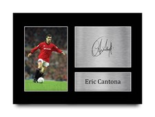 Eric Cantona Signed Man Utd