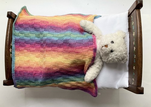 Handmade rainbow knitted