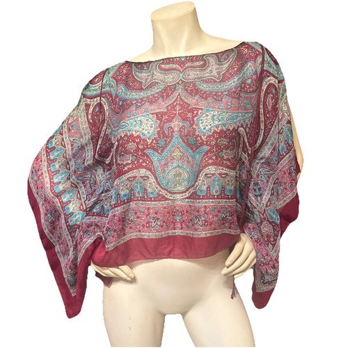 Zara silk scarf print top - zara,