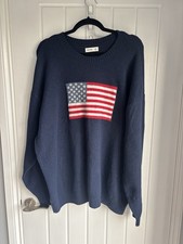 Hollister Navy American Flag