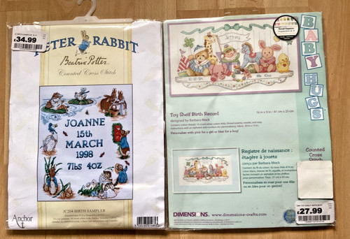 New sealed cross stitch - new,