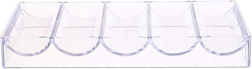 Acrylic poker chips tray 5pcs - acrylic,