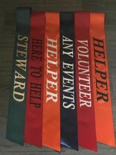 Personalised sashes for