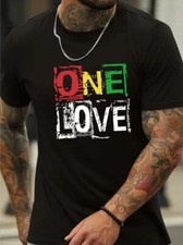 Bob Marley One Love T-Shirt Reggae Jamaica Rasta Tee Men Women Gift Unisex Top