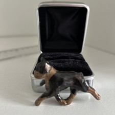 Vintage Boston Terrier Brooch Complete With Box