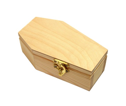 Small beech wood coffin shaped - wood,