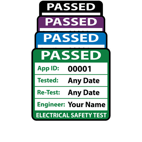 Personalised pat test labels - personalised,