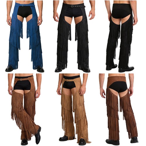Western cowboy fringe chaps - western,