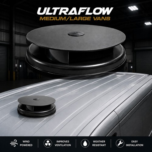 Wind driven black van roof - wind,