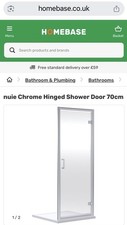 Chrome Hinged Shower Door 70