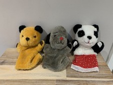 The Sooty Show Sooty Sweep & Sue / Soo Hand Puppets By Cadells & PMS