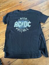 Pre loved Next ACDC Girls Black T-Shirt Age 9 (2020) sequin 
