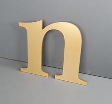 Reclaimed tan/gold shop letter