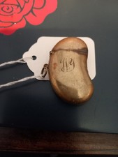 VINTAGE BRASS BEAN SHAPED  VESTA