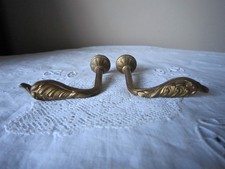 2 Antique French Brass Curtain
