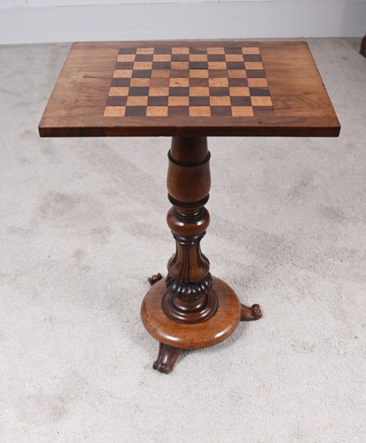 Victorian walnut games - games, table
