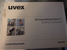 Uvex work steel toe safety boots (Size 8.5)