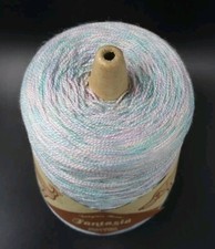 Designer Yarns Acrylic 2/3ply Cone 350g Blue/Green/Purple Machine Knitting Yarn 