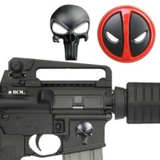 Tactical 3D Skull Metal Decal