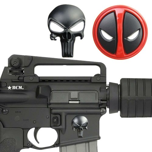 Tactical skull metal decal - tactical, 3d