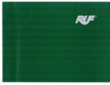 RUF 2011 Sales Brochure German & English CTR3 Rt12 RGT-8 RTRoadster RR Porsche