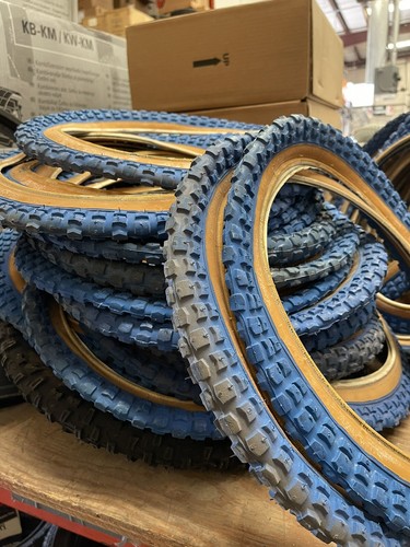 Vintage bicycle tires - vintage, blue