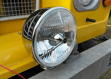 Classic Vintage Car Van Lorry Tractor Chrome Headlight 7" Headlamp Bowl & Loom