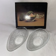 2 X Vintage Dartington Glass