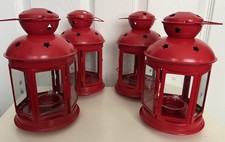 4 x NWOT Ikea Red Lantern