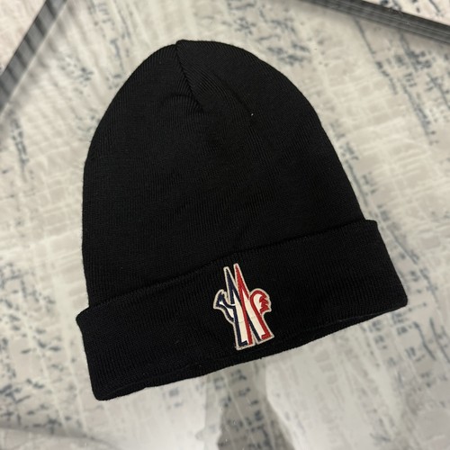 Moncler black beanie - moncler,
