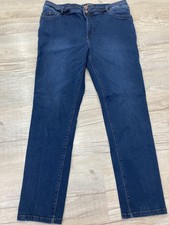 Simply Be Shape & Sculpt Straight Leg Jeans 22L Ink Blue