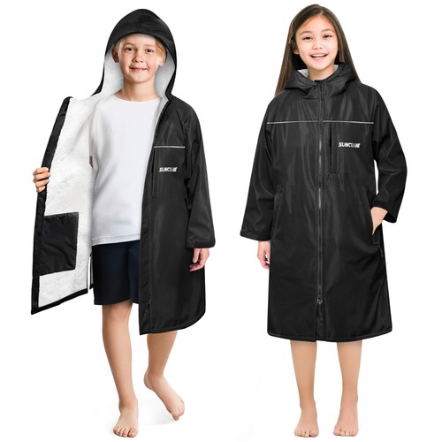 Kids teen swim parka sherpa - parka,