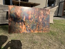 Fabulous Horizontal Distressed Copper Designer Radiator 605/1005mm 3200btu