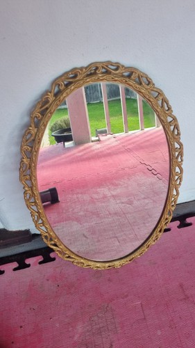Oval vintage style wall - vintage, mirror